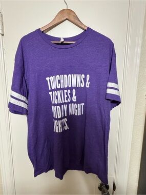 Purple Football Graphic Tee